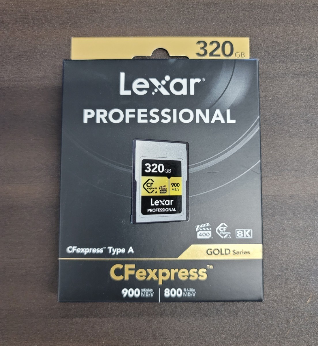 新品・未開封・正規品保証】Lexar CFexpressカード TypeA 320GB GOLD