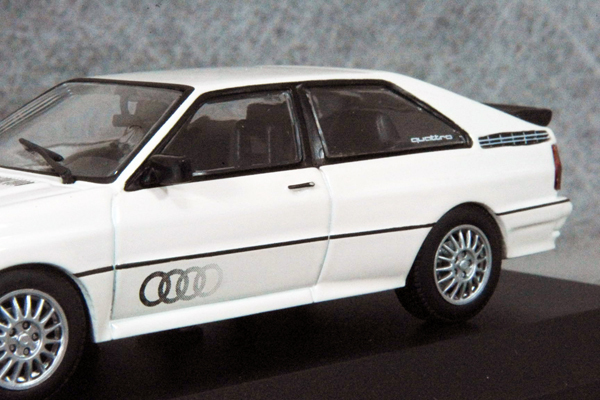 * 1/43 Audi = quattro / 1981 year white = Audi