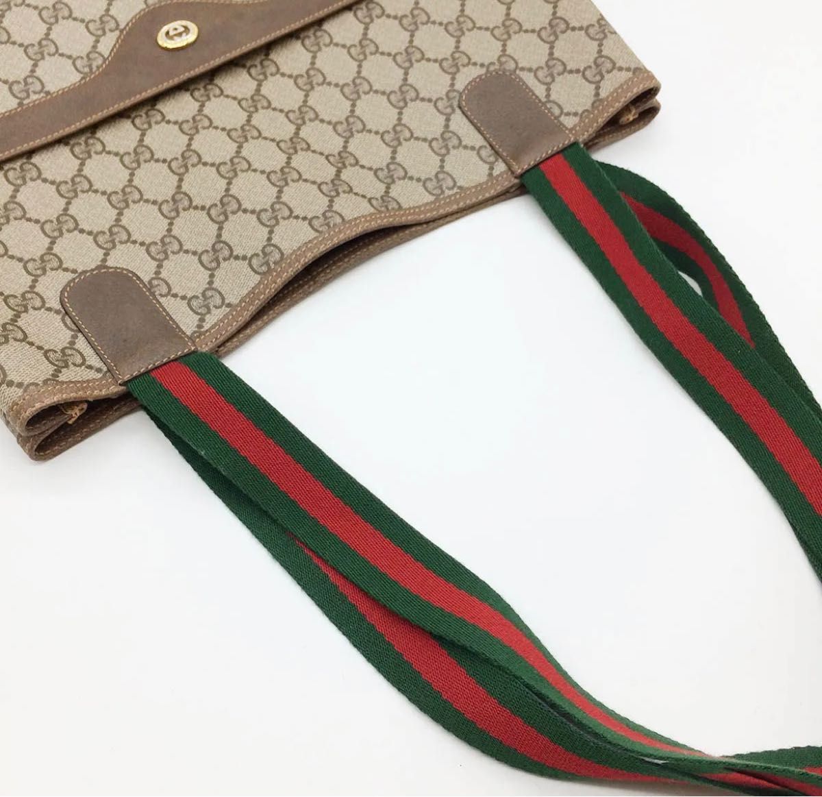 美品  GUCCI  グッチ  GGスプリーム シェリーライン  ショルダーバッグ  トートバッグ