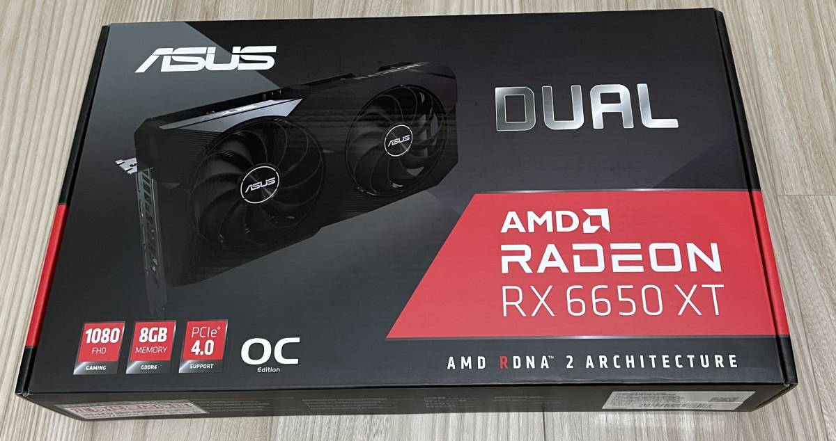 新品未開封】ASUS DUAL-RX6650XT-O8G Radeonグラフィックボード