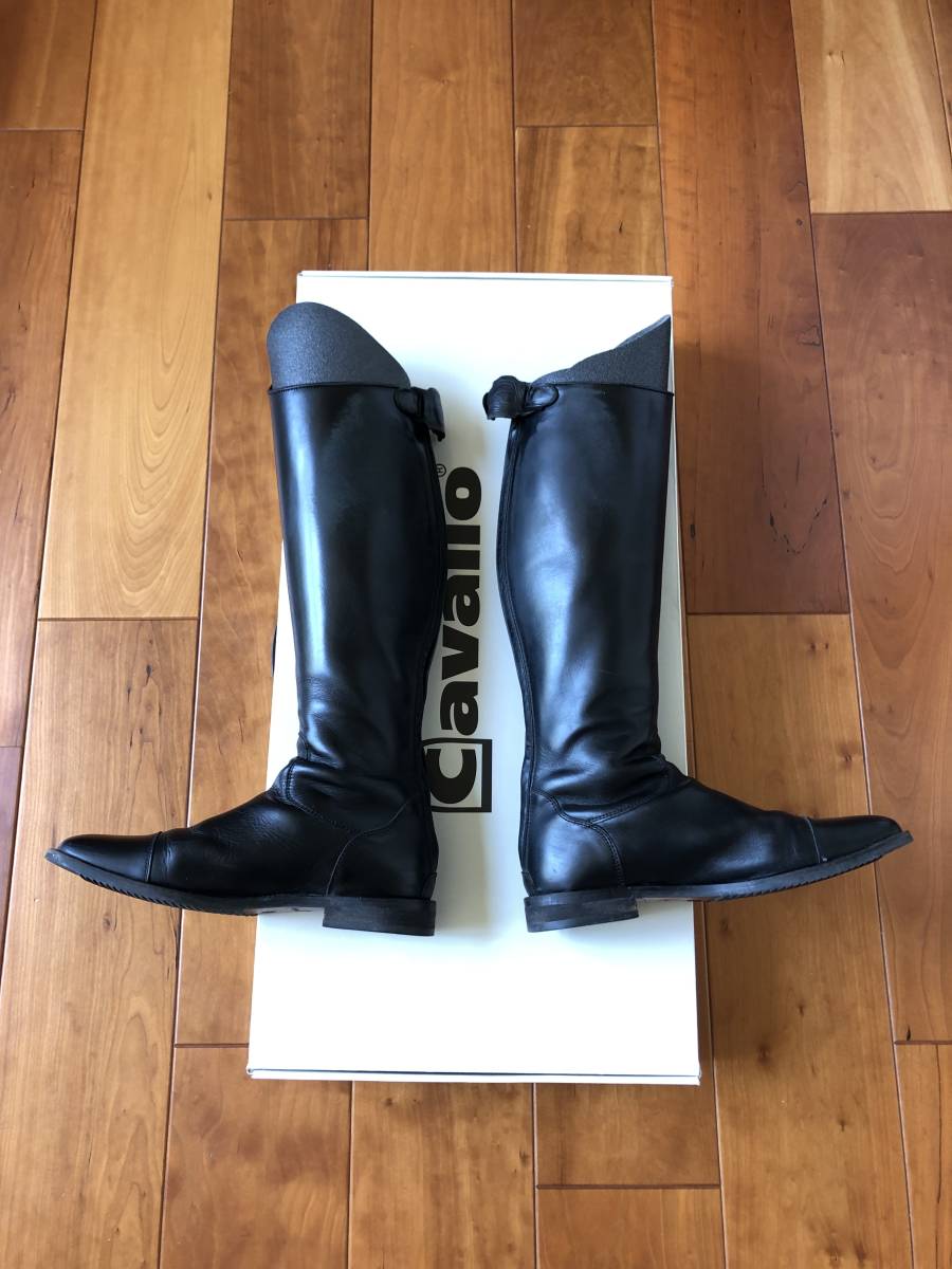 【Cavallo】カバロ Linus 本革 乗馬ロングブーツ 25cm 送料込の画像2