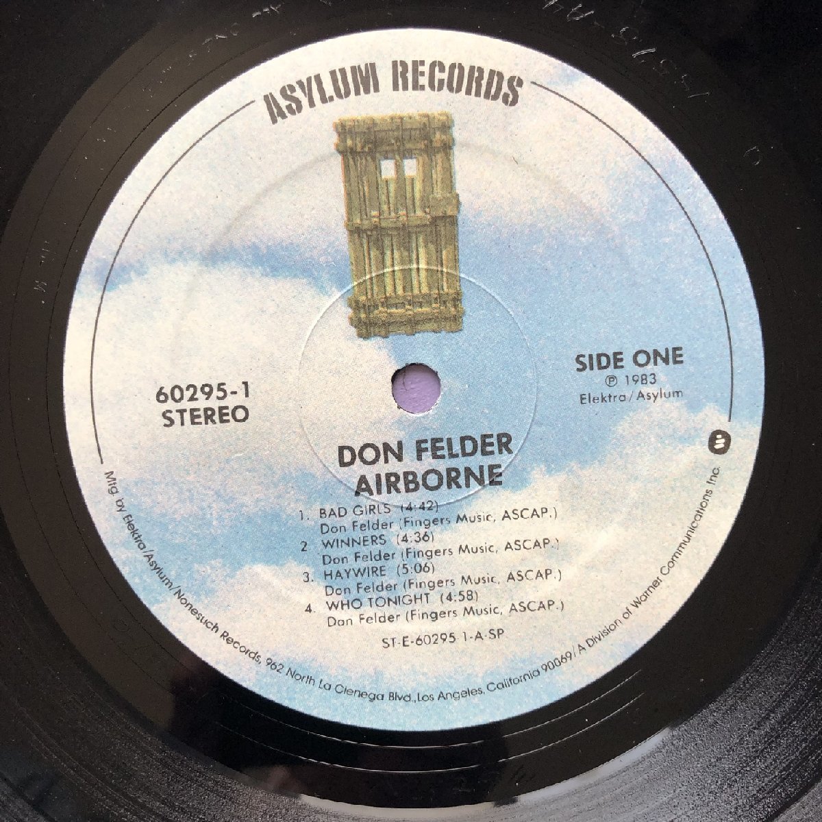 美盤 1983年米国オリジナルリリース盤 ドン・フェルダー Don Felder LPレコードAirborne : Eagles,Kenny Loggins, Timothy B. Schmit_画像7