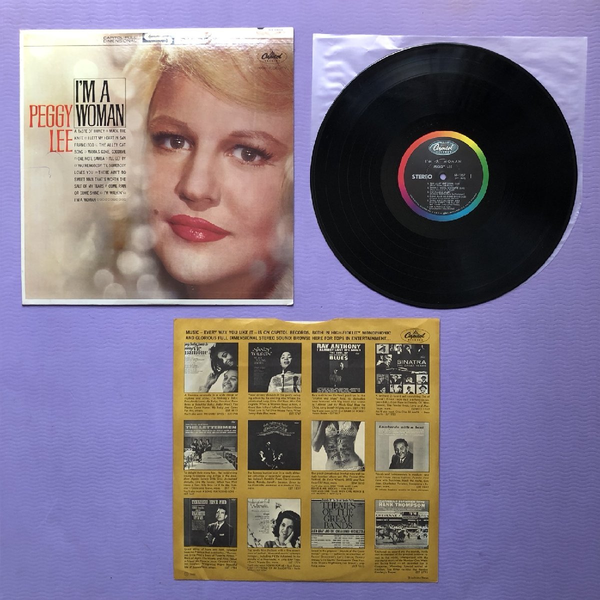 新品】 Woman: A I'm LPレコード Lee Peggy ペギー・リー 1963年米国