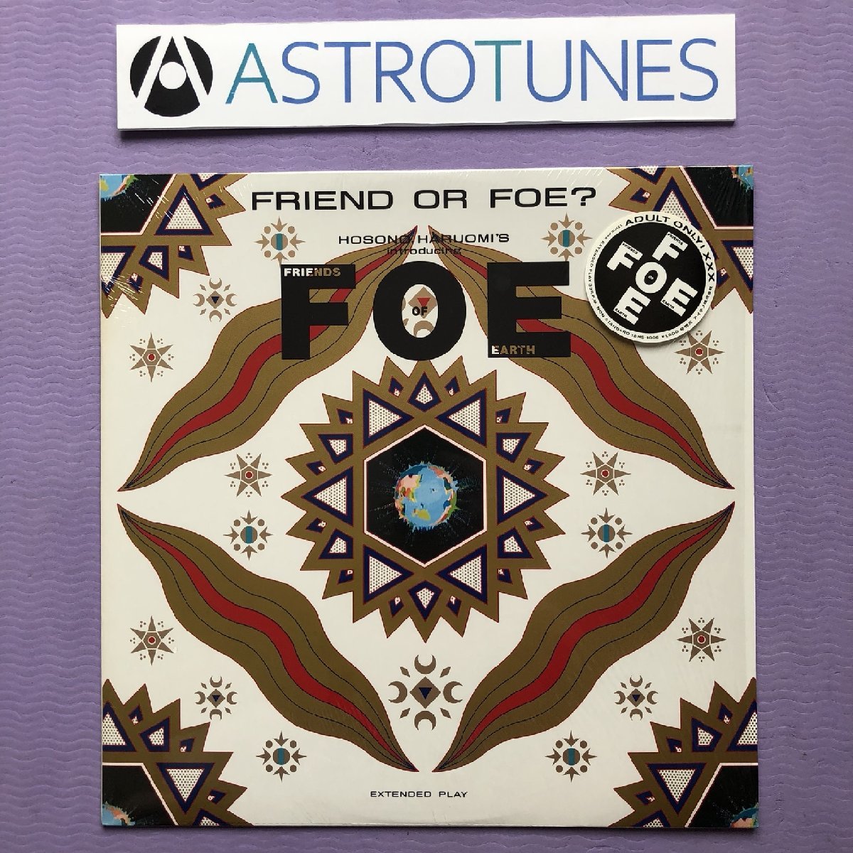 傷なし美盤 美ジャケ ほぼ新品 レア盤 フレンズ・オブ・アース 細野晴臣 Friends Of Earth FOE 1985年 LPレコード Friend Or Foe?_画像1