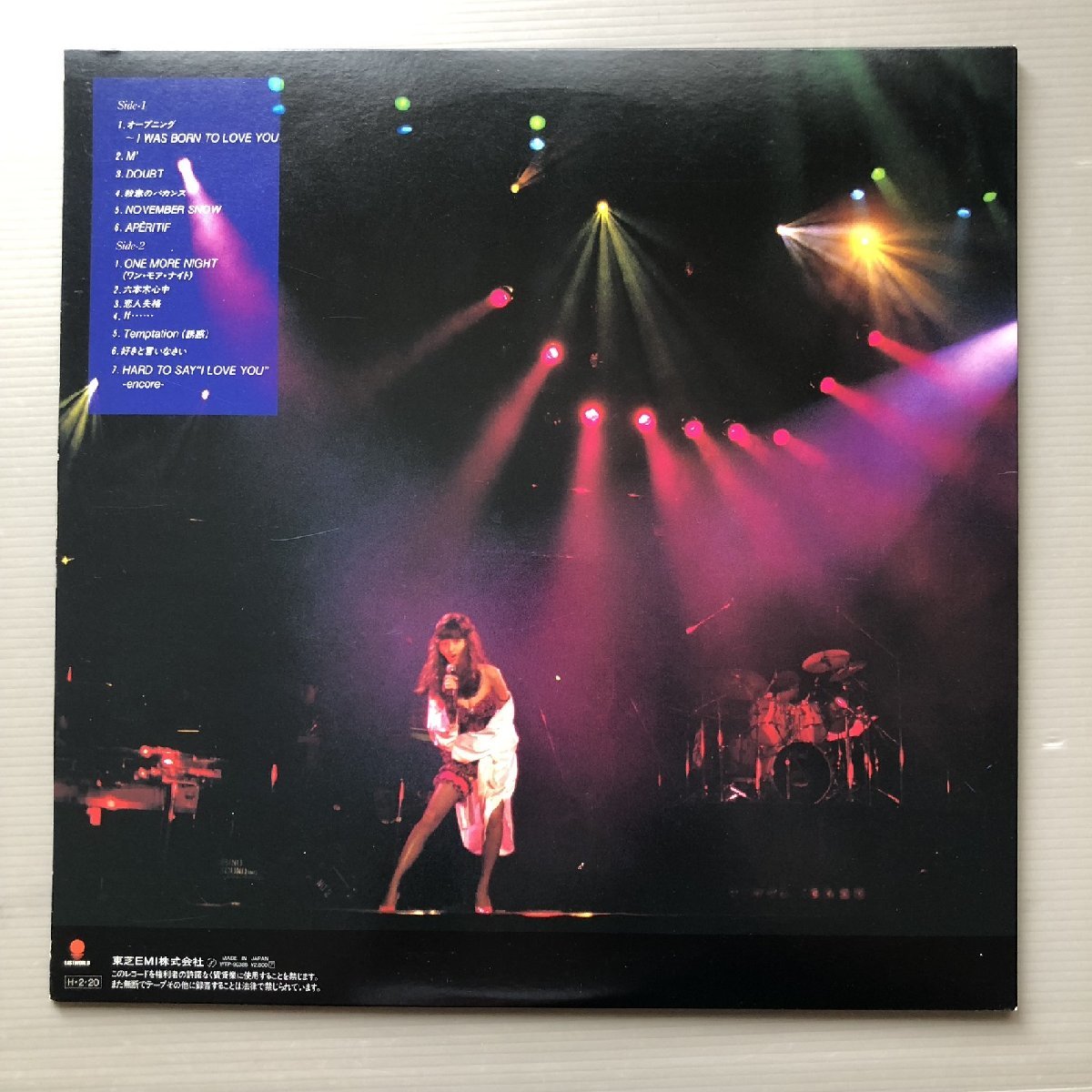  scratch none beautiful record beautiful jacket almost new goods Honda Minako Minako Honda 1987 year LP record Minako The *va- Gin * concert with belt mato1S/1S