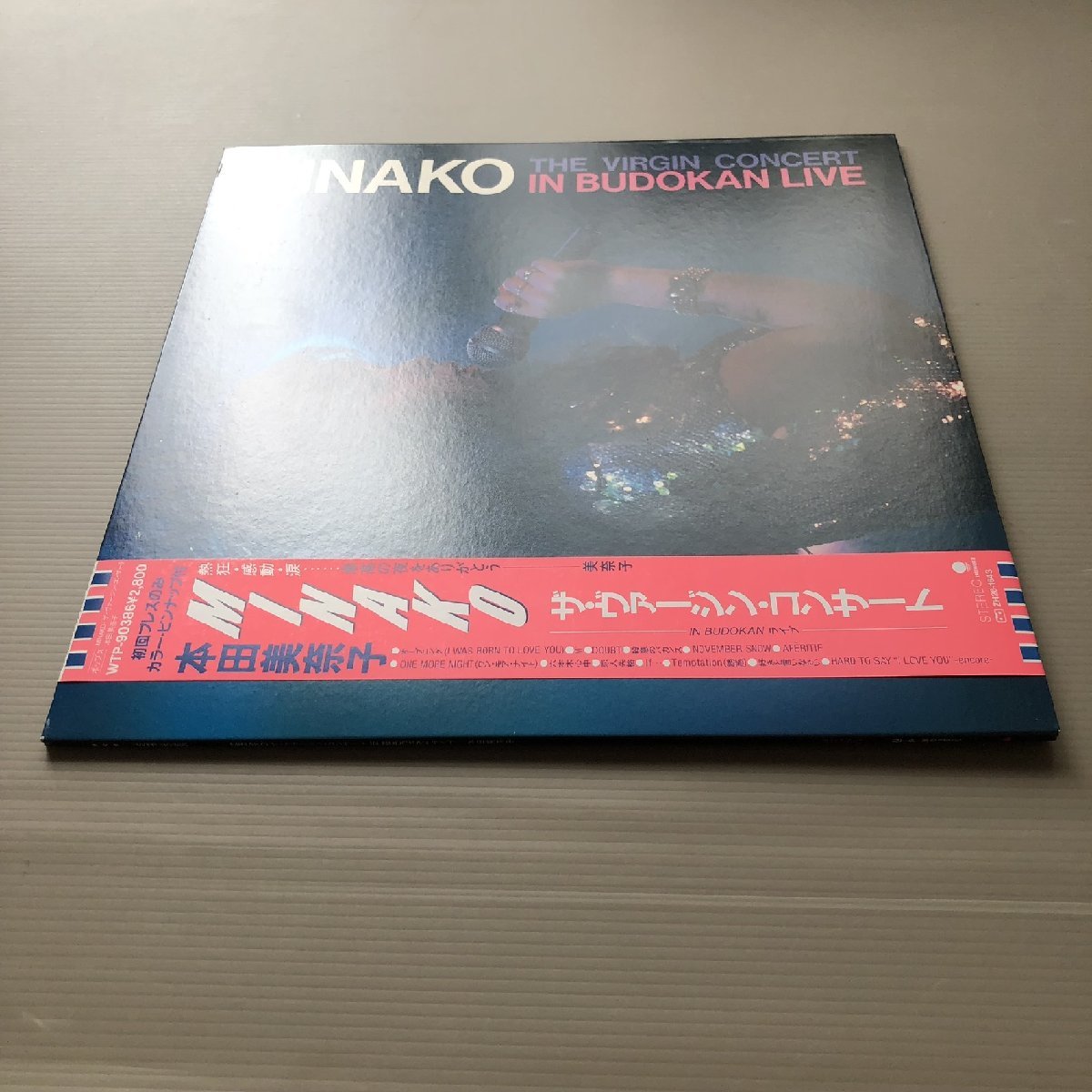  scratch none beautiful record beautiful jacket almost new goods Honda Minako Minako Honda 1987 year LP record Minako The *va- Gin * concert with belt mato1S/1S