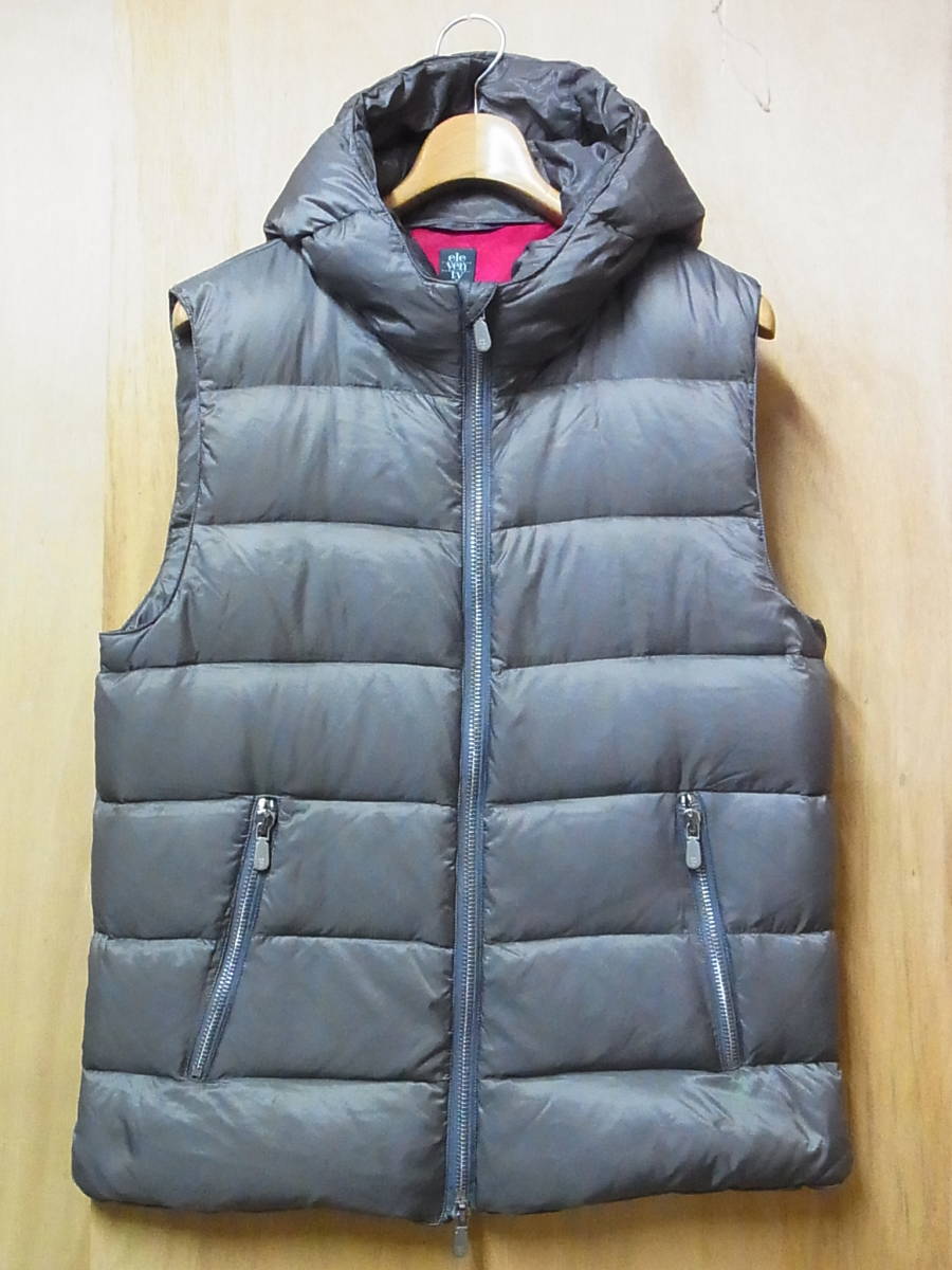 国産】 美品 eleventy サイズS グレー フード付き ジャケット ダウン
