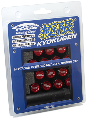 送料無料 新品 KYO-EI 極限 品番:HP36KR KYOKUGEN Nut [Attached Aluminum Cap ] 16pcs キャップ レッド M12 P1.25 19/21HEX (16個 1台分)_画像4