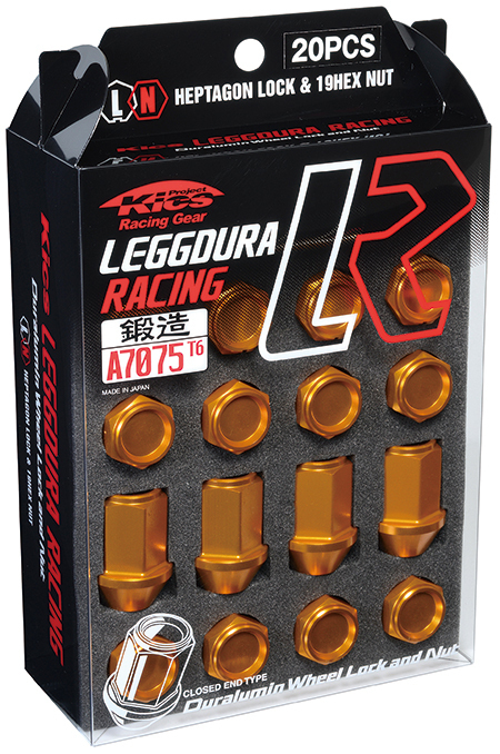 送料無料 KYO-EI (品番:KIC3G) Kics LEGGDURA RACING (Lock & Nut SET) 20pcs M12 P1.25 19HEX 20個(1台分) ガンメタ ロックナット付_画像5