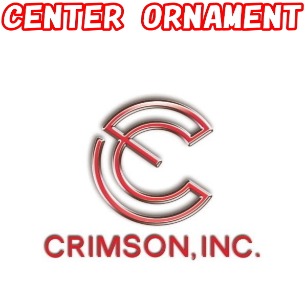 送料無料 新品 正規品 CENTER ORNAMENT (品番:LO-03RD) センターオーナメント [4枚] クリムソン [4個] オーナメントのみ