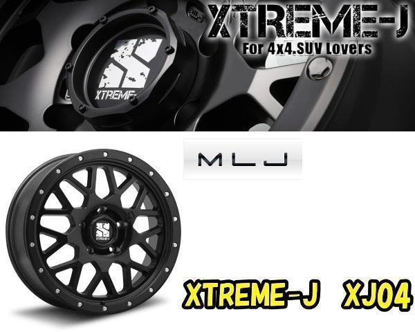 [新]20インチ XTREME-J XJ04 8.5J+35 225/35R20 クラウン [4本] [サテンブラック] [4本セット] [MLJ]_画像1