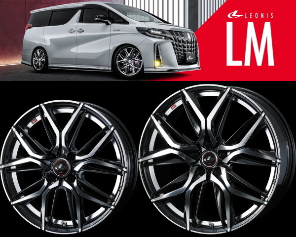 [業販限定販売] [新品] [18インチ] [LEONIS LM] [7J+47] [215/45R18] [アイシス/セレナ] [レオニス] [PBMC] [weds]_画像1