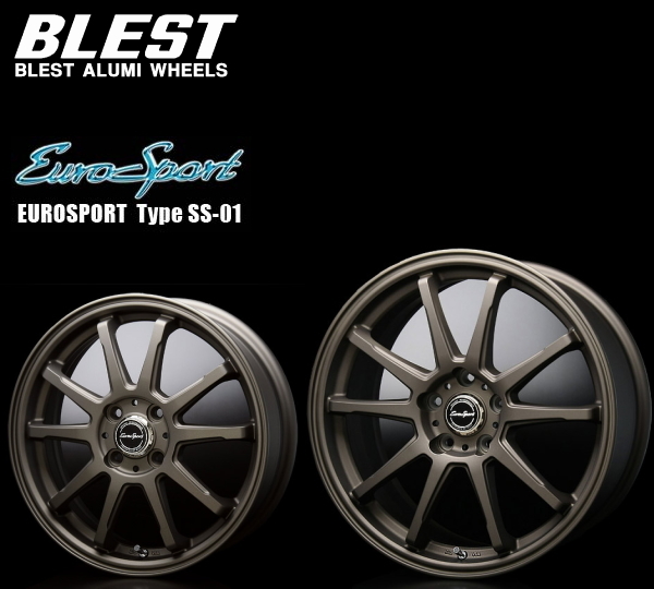 納期注意 業販品 直送品 BLEST EuroSport TypeSS-01 16インチ 6J+40 4-100 73.1φ ブロンズ ホイール 4本 [個人名での注文不可]_画像1
