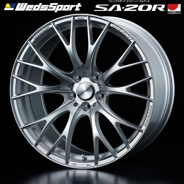 [納期注意] [業販限定販売] [直送品] WedsSport SA-20R 19インチ 8.5J+45 5-114.3 VI-SILVER [4本セット] [(個人宅)個人名での注文不可]_画像1