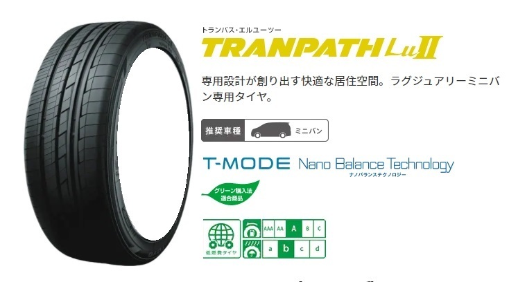 送料無料 業販限定販売 新品 1本のみ TOYO TRANPATH LuII 215/60R17 タイヤのみ トーヨー トランバス 夏用 ラジアルタイヤ (Lu2)_画像1