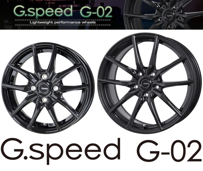 [業販限定販売] 冬用 4本セット 新品 軽量 G.speed G-02 15インチ 5.5J+43 ブリヂストン VRX3 185/60R15 bB[20系]/フィットシャトル_画像1