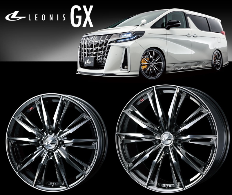 [業販限定販売] [新品] 19インチ LEONIS GX 7.5J+48 235/35R19 オデッセイ/ヴェゼル/CX-3 4本SET [レオニス] [BMCMC] [weds]_画像1