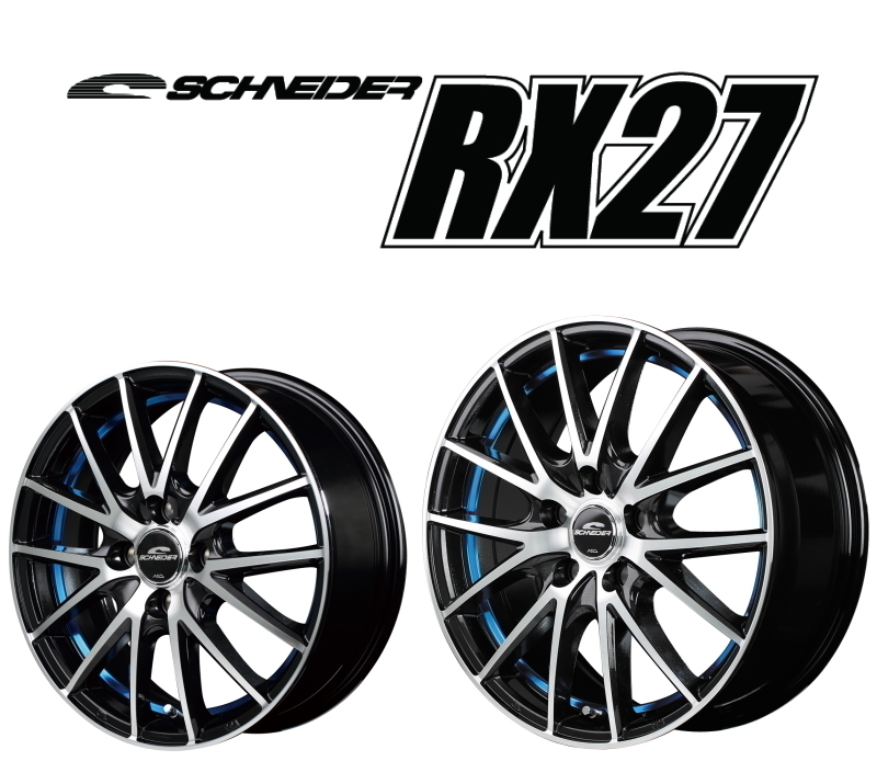 [業販限定販売] 17インチ SCHNEIDER RX27 5-100 プリウス/ウィッシュ [4本セット] [シュナイダー] [BMP/UC BLUE] [ブルー]_画像1