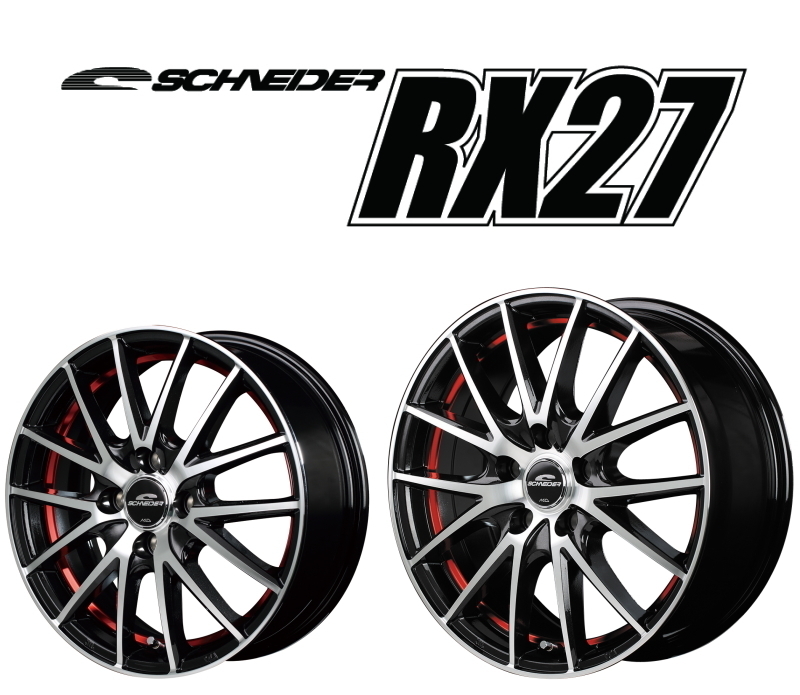 [業販限定販売] [新品] [18インチ] [SCHNEIDER RX27] [7J+50] [235/50R18] [エクストレイル] [BMP/UC RED] [レッド]_画像1