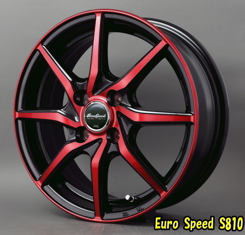 [業販限定販売] [新品] 冬用 EuroSpeed S810 [RED] 15インチ 軽用 ブリヂストン VRX2 165/55R15 ムーブ/タント/ワゴンR/N-BOX_画像3