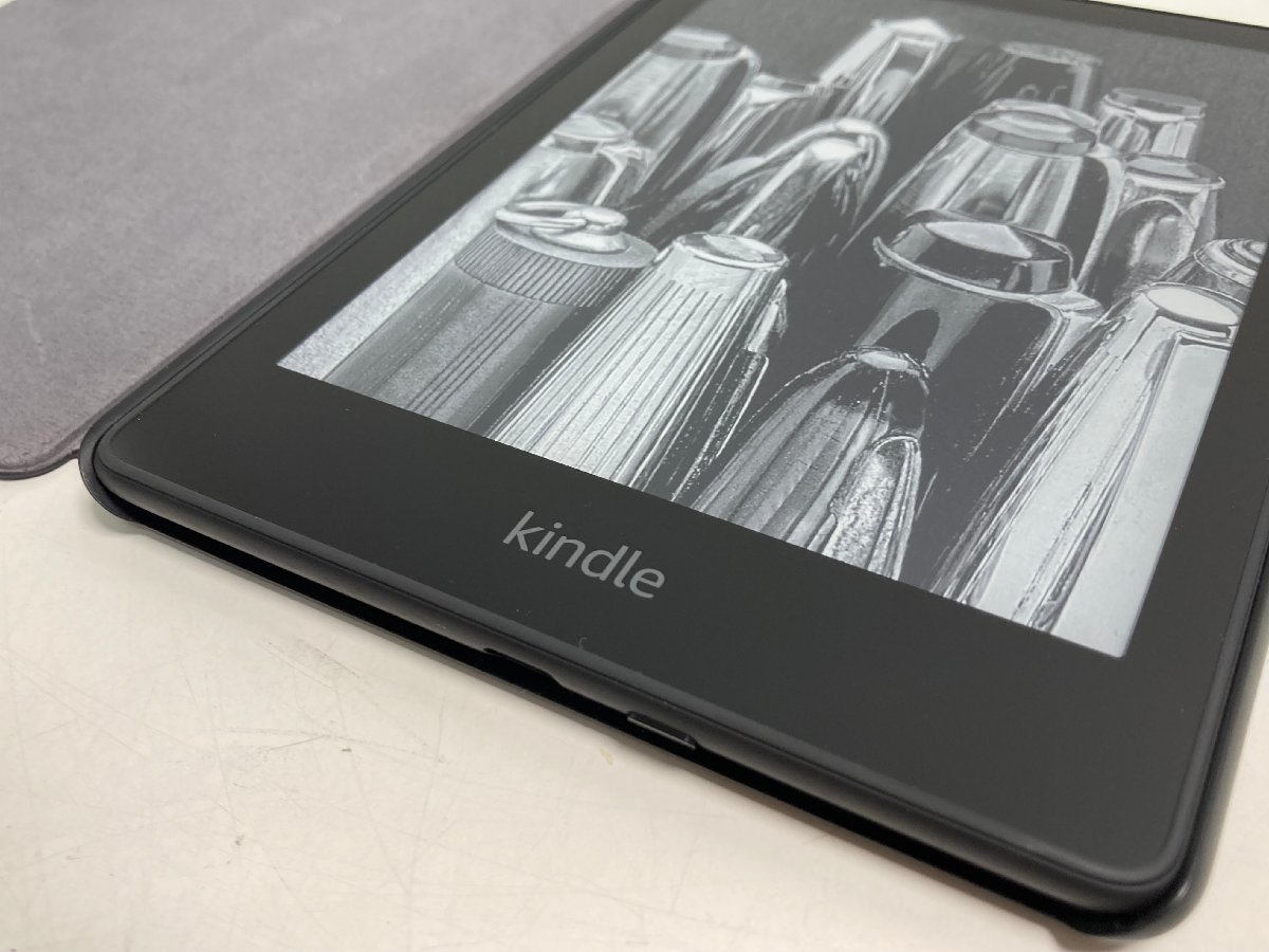 [*06-1756]# б/у #Kindle Paperwhitesigni коричневый - выпуск no. 11 поколение M2L4EK черный ANKER зарядка подставка имеется Y1822(5527)