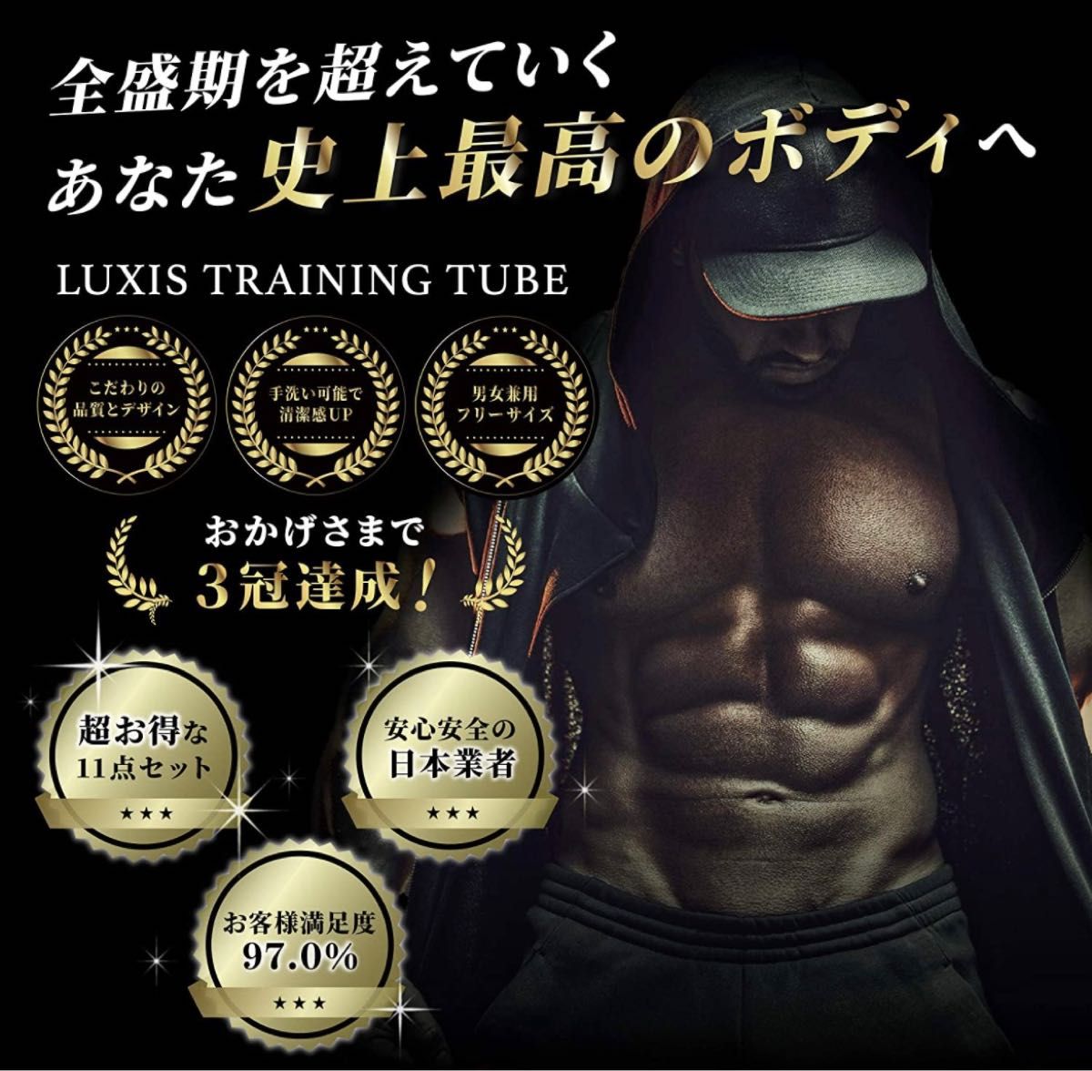 筋トレ ダイエット トレーニングチューブ トレーニング (11点フルセット)