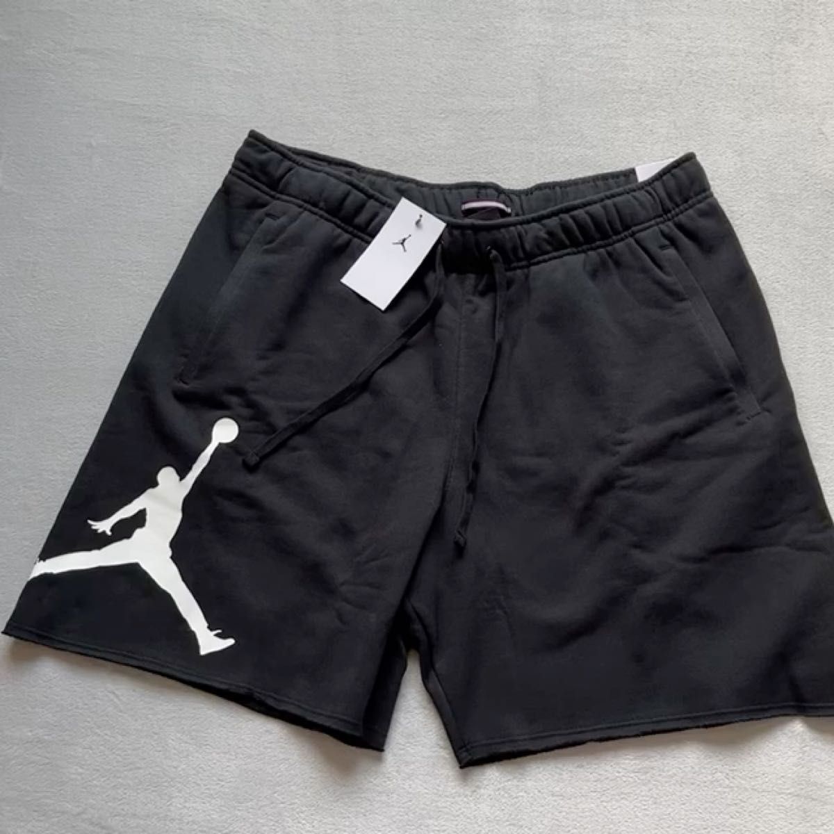 NIKE JORDAN ハーフパンツ ショートパンツ ナイキ ジョーダン ビッグロゴ ジャンプマン ブラック 新品 XL