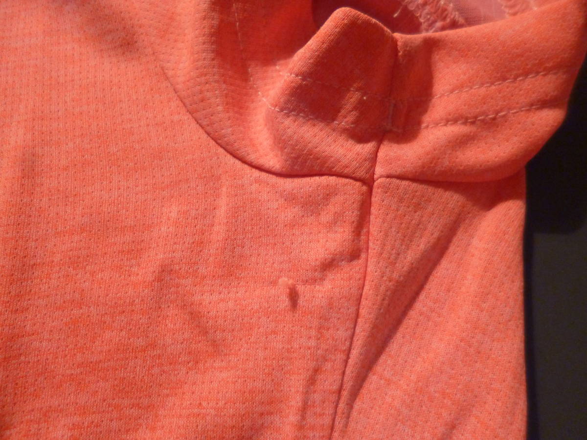 ◆アディダス 難あり レディース シンプルポロシャツ Sサイズ オレンジ B45831 新品 _脇の下のほつれです。