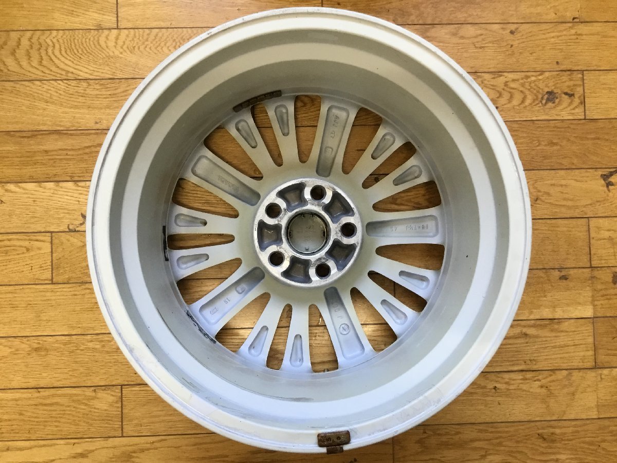 トヨタ 純正 18×7.5J＋45 PCD114.3 ハブ径60 5穴 4本 　　　　 　　　　　　　　　2305011　2I9-5 石_目視にて曲がりや歪みはございません。