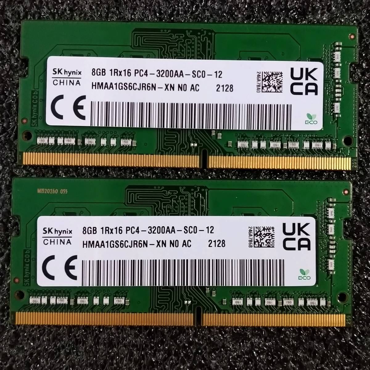 超目玉枠】 SK 16GB(8GB2枚組) SODIMM 【中古】DDR4 hynix PC4-25600