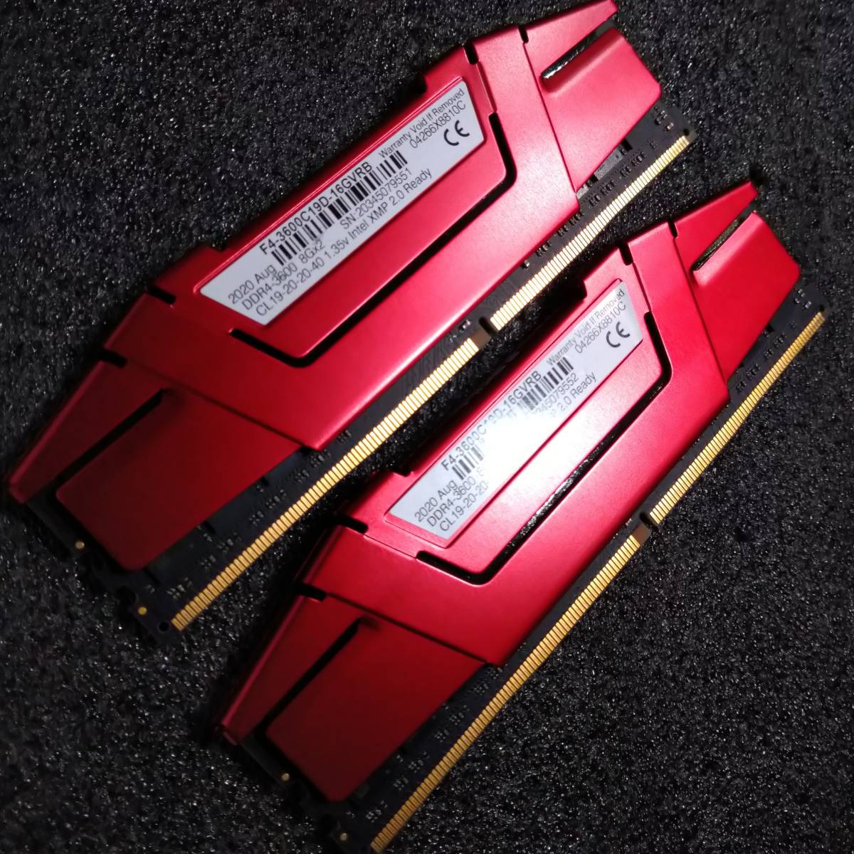 【中古】DDR4メモリ 16GB(8GB2枚組) G.SKILL Ripjaws Vシリーズ F4-3600C19D-16GVRB [DDR4-3600 PC4-28800]