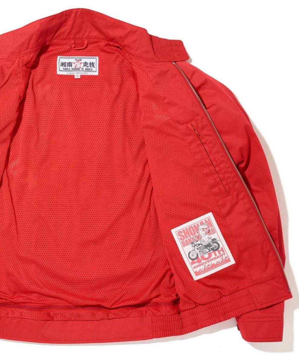  новый товар не использовался 40 годовщина ограниченная модель! размер :4L KADOYA Kadoya Shonan Bakuso группа куртка от дождя жакет 40th Anniversary, цвет красный .. красный 