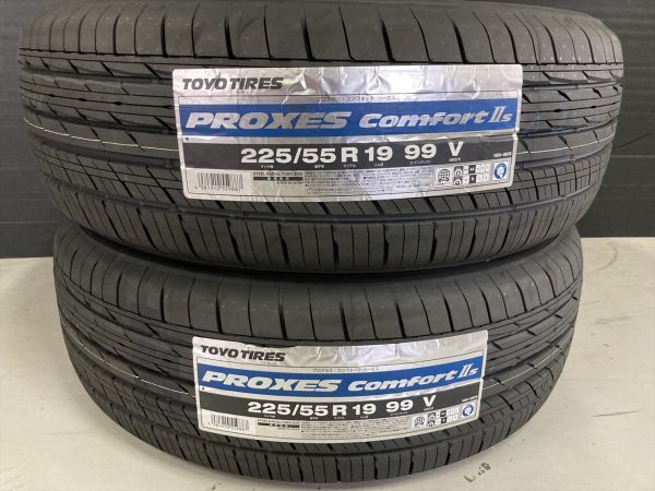 ◆在庫あり! 即納! 2本Set 225/55R19 225/55-19 TOYOプロクセスコンフォート2S クラウンクロスオーバー ハリアー エクストレイル CX-5 CX-8