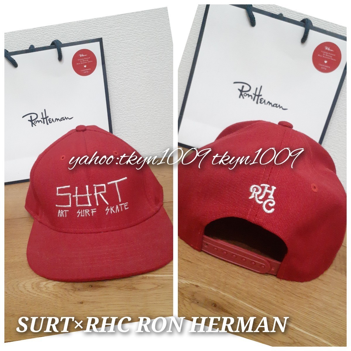 RHC×SURT ロンハーマン サート “ART SURF SKATE ” 別注 コラボ キャップ 帽子 Ron Herman