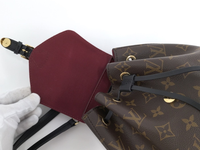 【中古】LOUIS VUITTON モンスリNM BB ミニ リュック バックパック モノグラム ノワール M45516_画像8