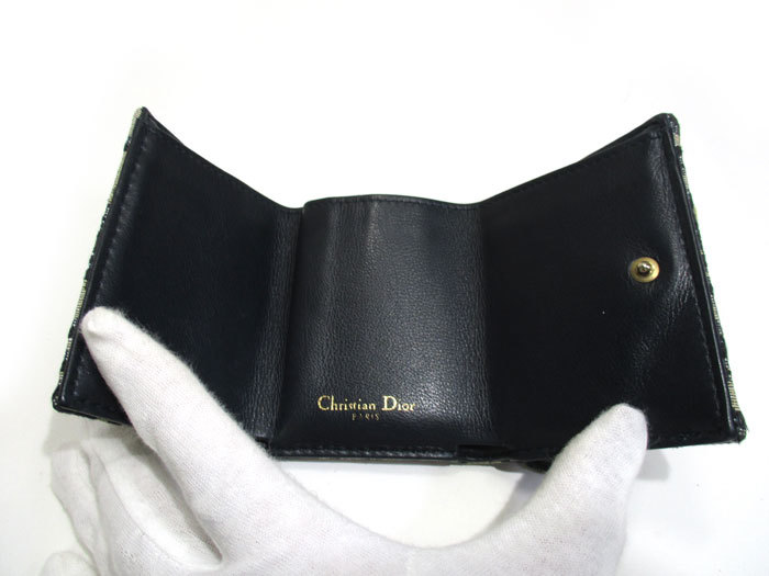Christian Dior サドル コンパクト ウォレット 三つ折り 財布