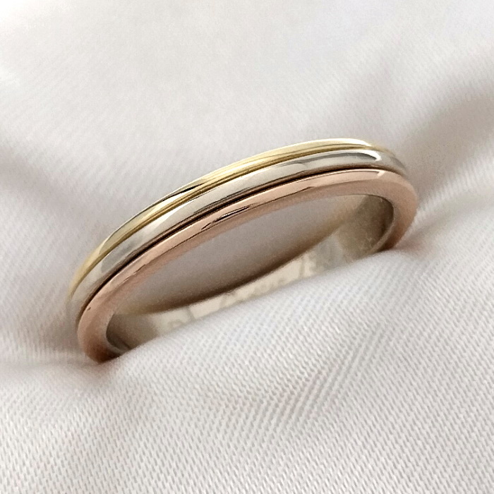 SALE豊富な ヤフオク! - Cartier カルティエ K18YG PG WG スリー