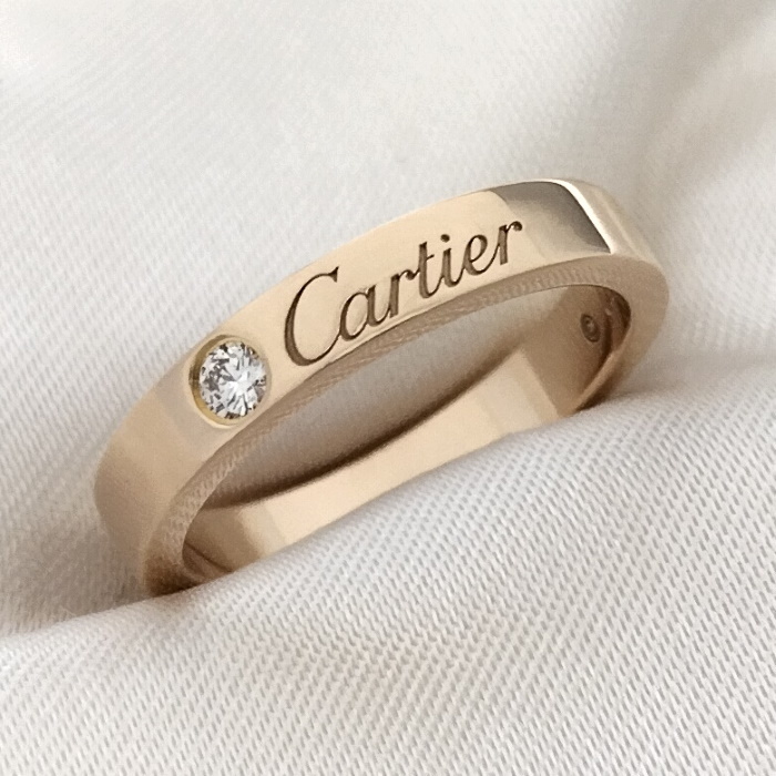 とっておきし福袋 【中古】Cartier Cドゥ 約3.4g 表記サイズ：47