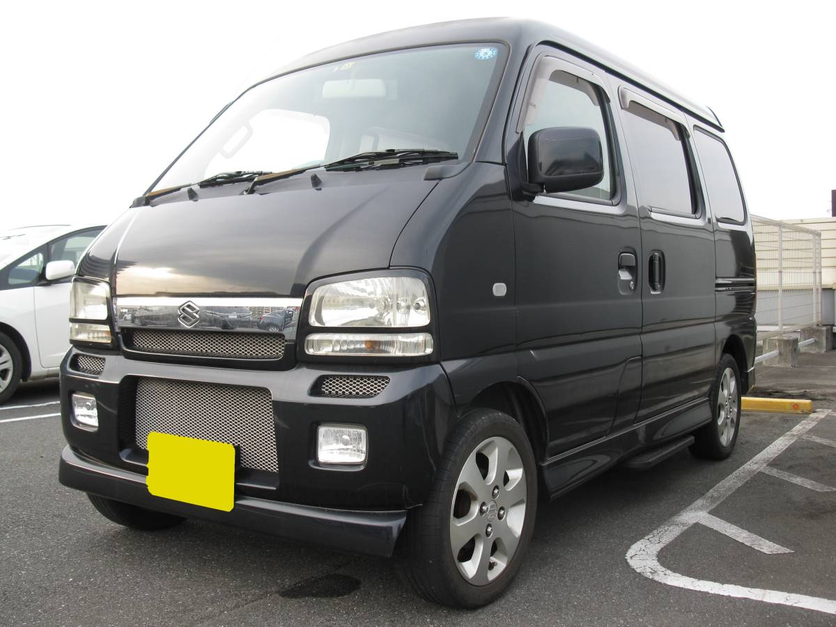 すぐ乗れます SUZUKIスズキ エブリイ ワゴン スポーツ ターボ 黒 DA62W