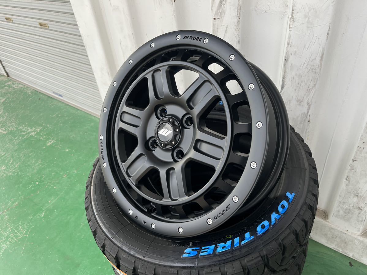 限定品！！ワーク　クラッグ　ティーグラビック２　シャドウエディション　トーヨー　オープンカントリーＲ/Ｔ　165/60R15　タイヤセット_画像3