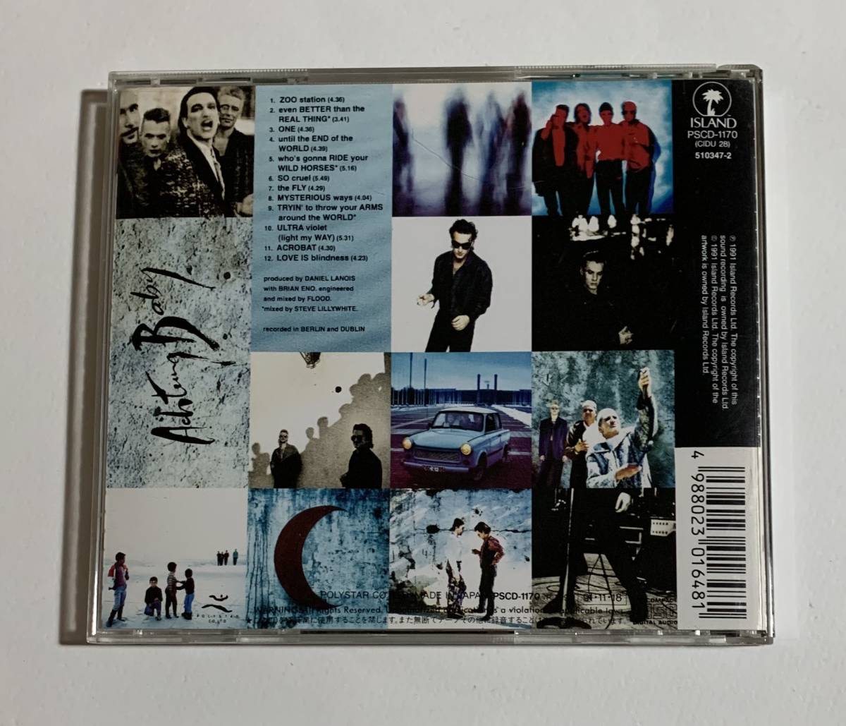 U2/Achtung Baby/送料無料/ゆうパケットお受け取り_画像4