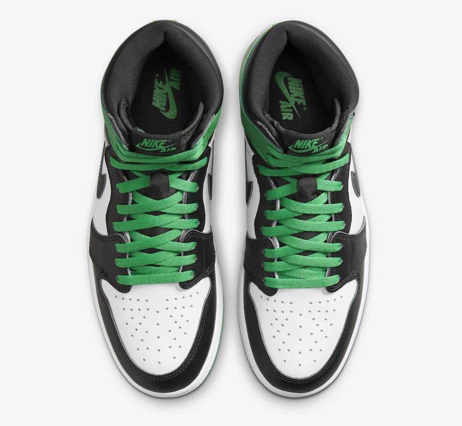 AIR JORDAN 1 RETRO HIGH OG CELTICS BLACK AND LUCKY GREEN