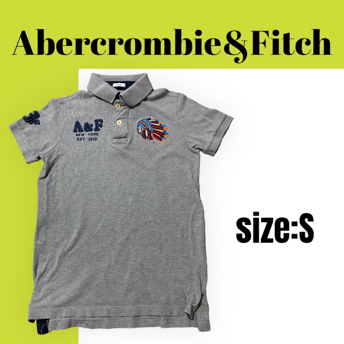 2022公式店舗 abercrombie NEW YORK アバクロポロシャツ Mサイズ