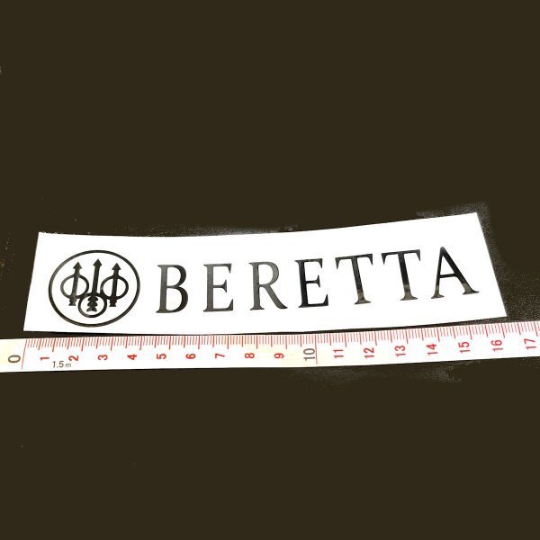 BERETTA ベレッタ デカール ステッカー 耐水仕様 黒字の画像2