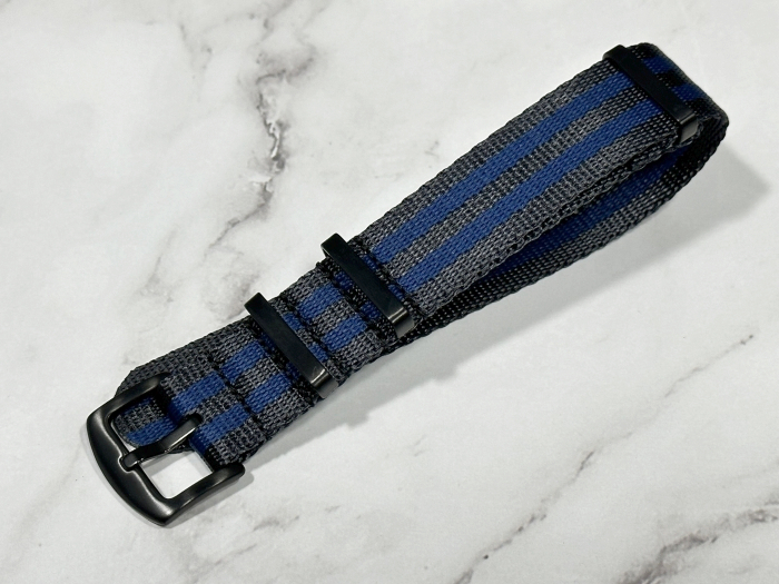  ковер ширина :22mm высокое качество NATO ремешок черный голубой наручные часы ремень хвост таблеток черный для часов частота ткань двойной полоса 