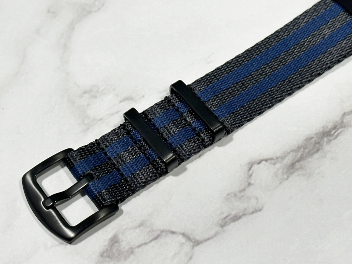  ковер ширина :22mm высокое качество NATO ремешок черный голубой наручные часы ремень хвост таблеток черный для часов частота ткань двойной полоса 