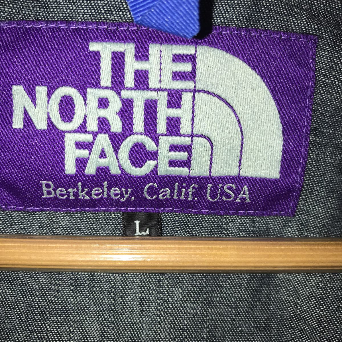 size Ｌ　ノースフェイス パープルレーベル　デニム　パーカTHE NORTH FACE アウトドアウェア