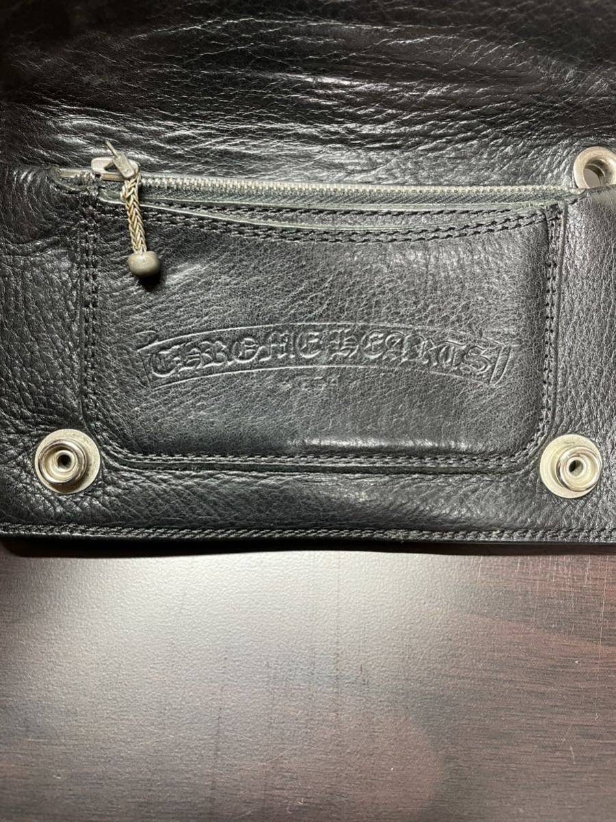 良品 確実正規品クロムハーツ財布 本革×シルバーCHROMEHEARTS 1ZIP