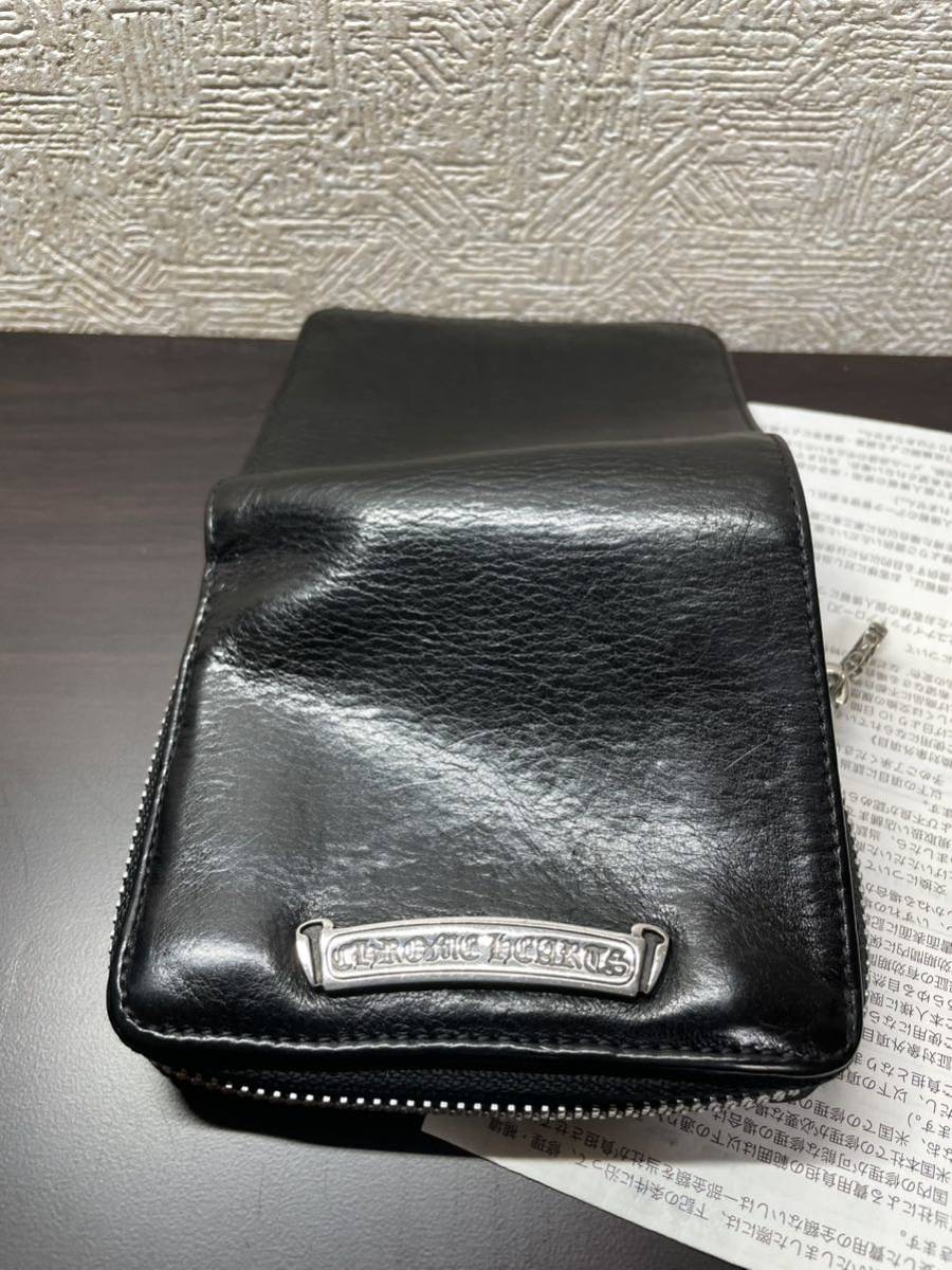 綺麗目 確実正規品 クロムハーツ 財布 スクエア SQ ZIP BILL