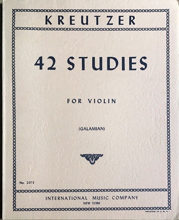 クロイツァー 42の練習曲/ガラミアン編 (ヴァイオリン) 輸入楽譜 Kreutzer 42 Studies for violin 洋書_画像1